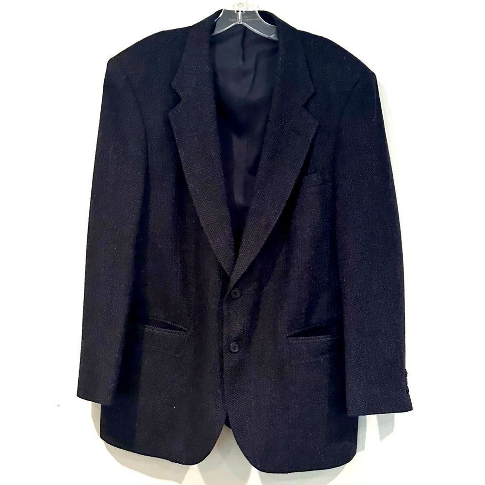 Vintage Barrington 100%‎ Wool Blazer Men's 42R Navy Fully Lined Pockets